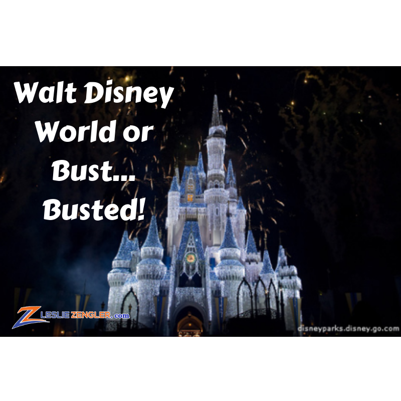 Walt Disney World or Bust… BUSTED!